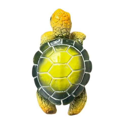 Hanging Planter with Sea Turtle Sculpture for Outdoor Planter Display -blue